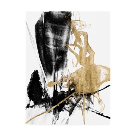 Jennifer Goldberger 'Glam And Black IV' Canvas Art,14x19